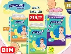 JENNY WİLLY BEBEK BEZİ AYLIK PAKETLER
